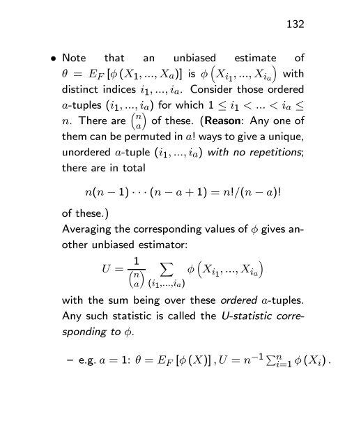 Asymptotic Methods in Statistical Inference - Statistics Centre