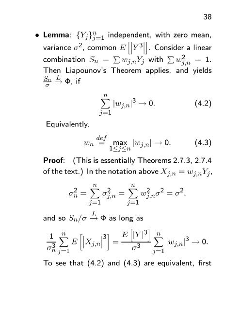 Asymptotic Methods in Statistical Inference - Statistics Centre