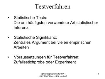 Statistische Tests