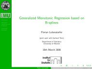 Generalized Monotonic Regression based on B-splines