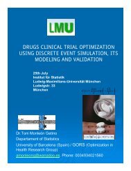 discrete-event simulation in clinical trials - Institut für Statistik ...