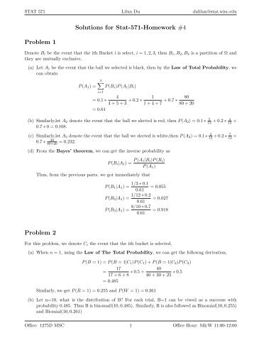 Solutions for Stat-571-Homework #4 Problem 1 Problem 2