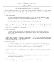 Statistics 572 Midterm 1 Solutions