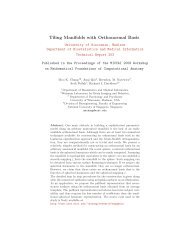 Tiling Manifolds with Orthonormal Basis - Department of Statistics ...