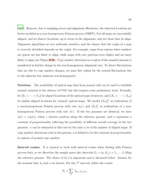 On the Analysis of Optical Mapping Data - University of Wisconsin ...