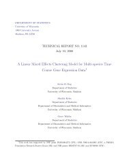 A Linear Mixed Effects Clustering Model for Multi-species Time ...