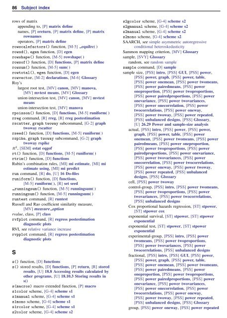 Subject index - Stata