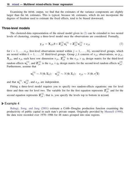 mixed - Stata