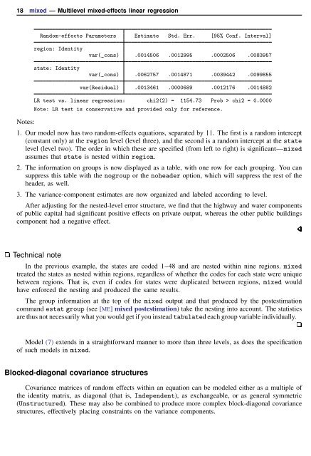 mixed - Stata