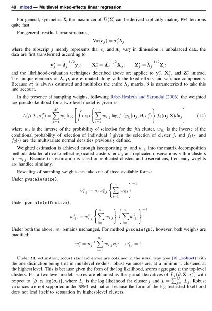 mixed - Stata