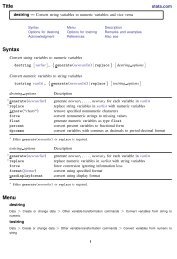 destring - Stata