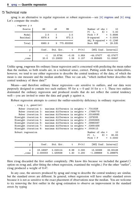 qreg - Stata