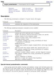 meglm postestimation - Stata