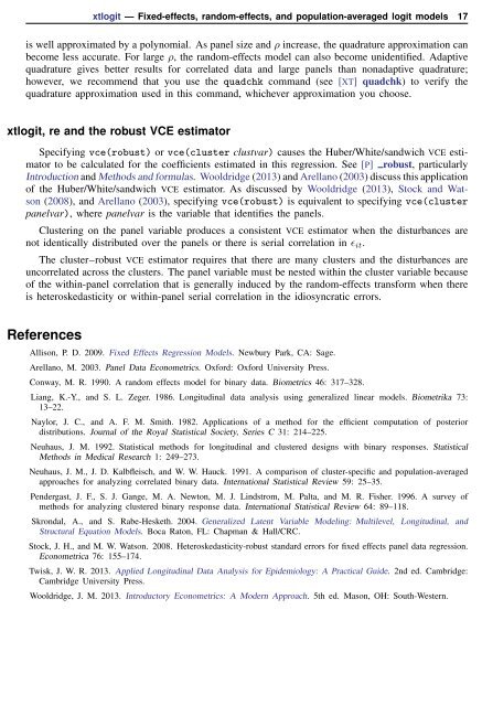 xtlogit - Stata