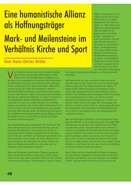 Von Steffen Haffner - Deutsche Olympische Gesellschaft