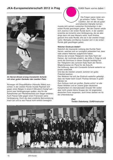 JKA-Karate 2 / 2012 - Deutscher JKA-Karate-Bund e.V.