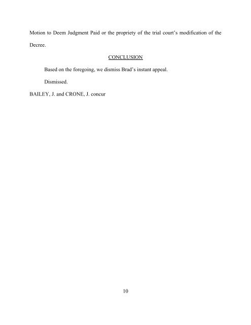 Brad A. Fisher v. Brandy Fisher - State of Indiana