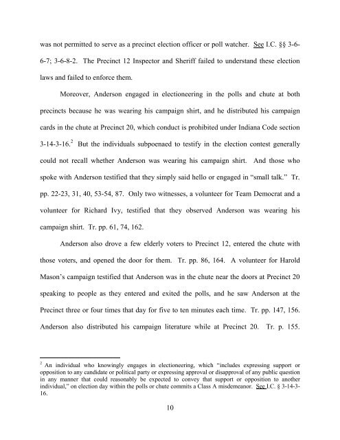 Julius J. Anderson v. Richard M. Ivy - State of Indiana