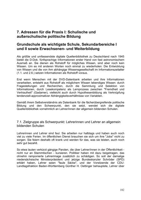 Quellenarbeit als lebenslanges und neues Lernen - Deutschland ...