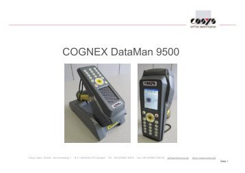 Cognex Dataman 9500