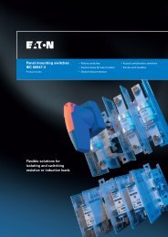 Panel mounting switches IEC 60947-3 Flexible solutions for ... - Eaton