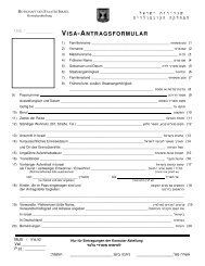 VISA-ANTRAGSFORMULAR