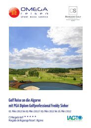 PGA Diplom Golfprofessional Freddy Sieker - Omegareisen ...