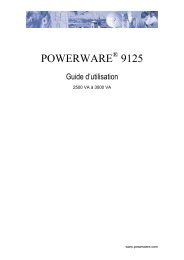 powerware 9125 - Onduleurs