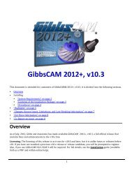 GibbsCAM 2012+, v10.3