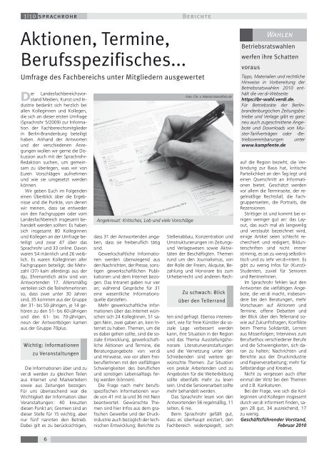 SPRACHROHR 1/2010