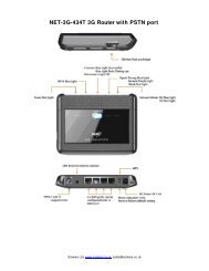 NET-3G-434T 3G Router with PSTN port - Solwise