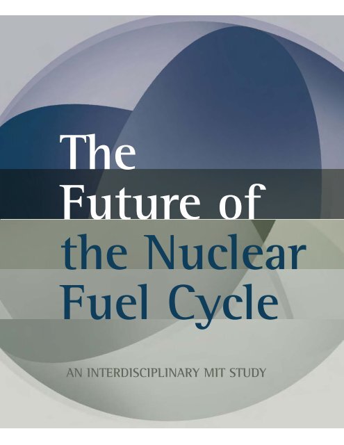 The FuTure oF nuclear Fuel cycle - MIT Energy Initiative