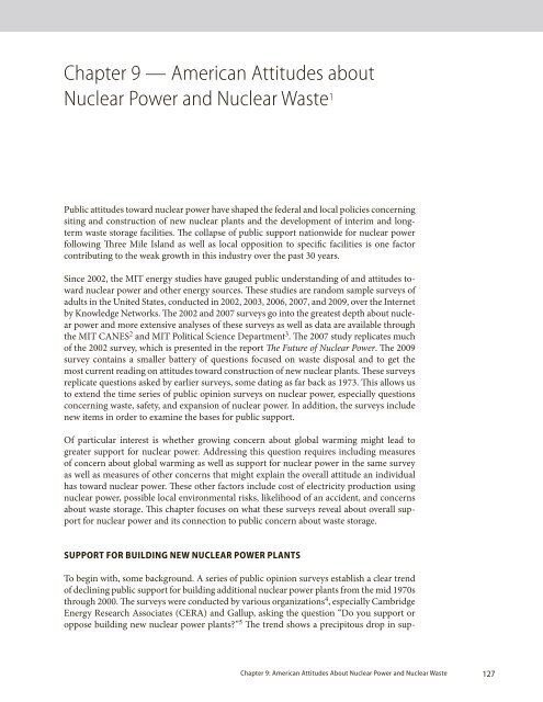 The FuTure oF nuclear Fuel cycle - MIT Energy Initiative