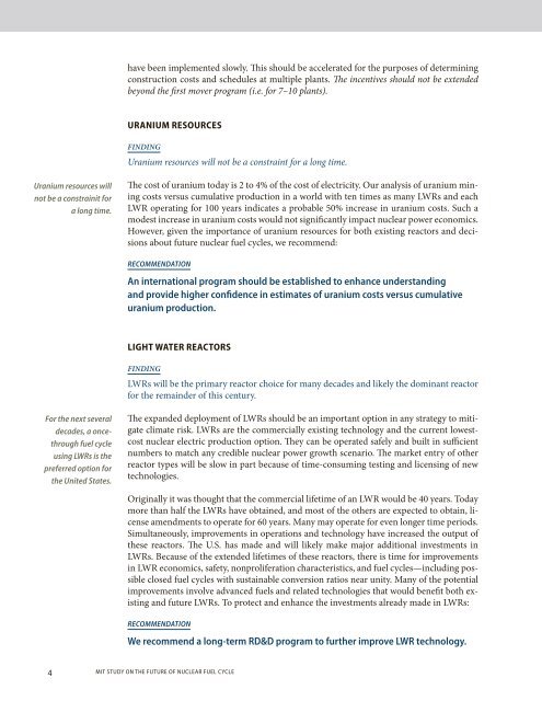 The FuTure oF nuclear Fuel cycle - MIT Energy Initiative