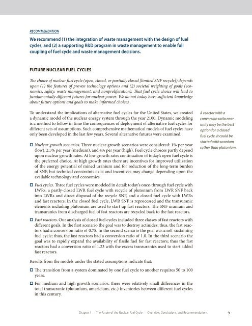 The FuTure oF nuclear Fuel cycle - MIT Energy Initiative