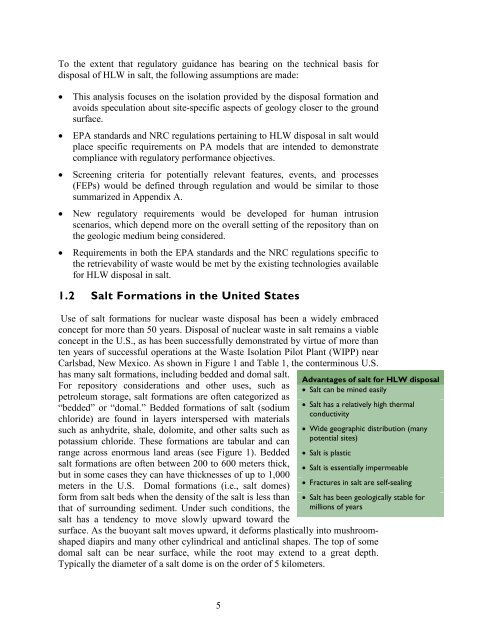 Salt Disposal of Heat-Generating Nuclear Waste