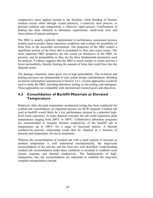 Salt Disposal of Heat-Generating Nuclear Waste