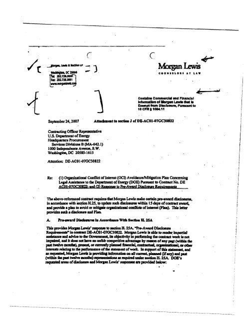 Motion of The State of Nevada to Disqualify The Law Firm of Morgan ...
