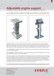 Adjustable engine support - Ernst & Co. Prüfmaschinen Gmbh