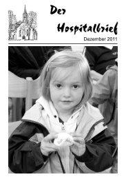 Der Hospitalbrief Dezember 2011 - Dekanat Hof