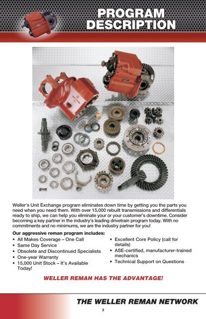 DIFFERENTIAL OWNERS MANUAL - weller truck parts