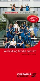 Ausbildung für die Zukunft. - Stadtwerke Konstanz