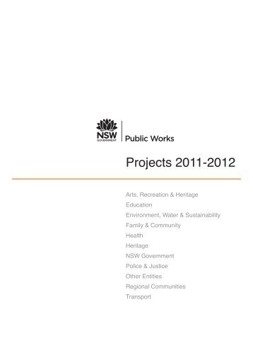 PDF 2011-2012 project list - NSW Public Works - NSW Government