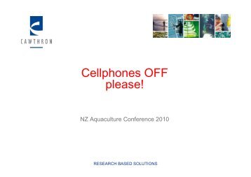 Norman Ragg - Aquaculture New Zealand