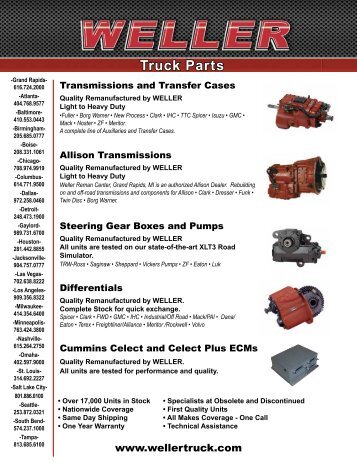 weller truck parts