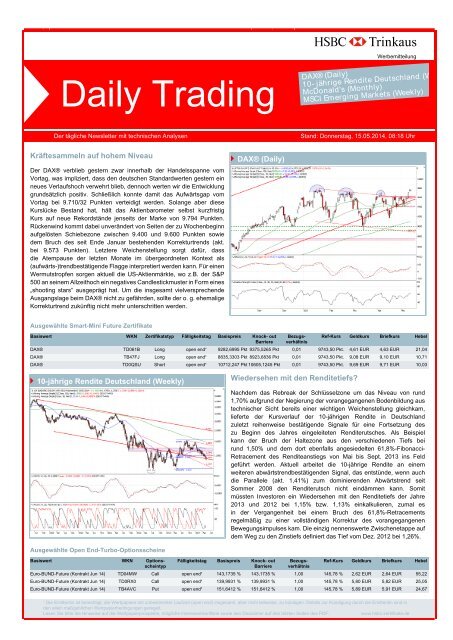 Daily Trading - HSBC Trinkaus