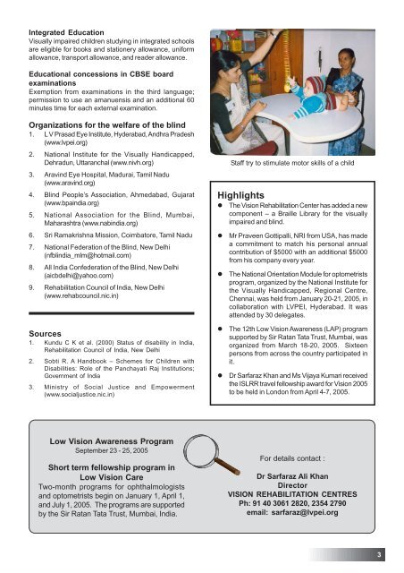 Newsletter 16 - Patient Care Services - LV Prasad Eye Institute