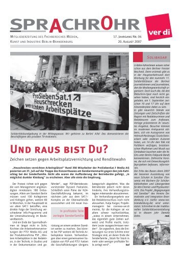 SPRACHROHR 4/2007