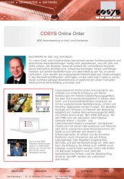 COSYS Online Order