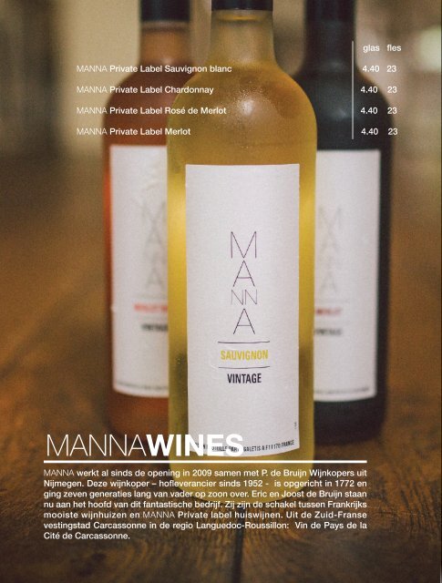 MANNA food & wine Book
